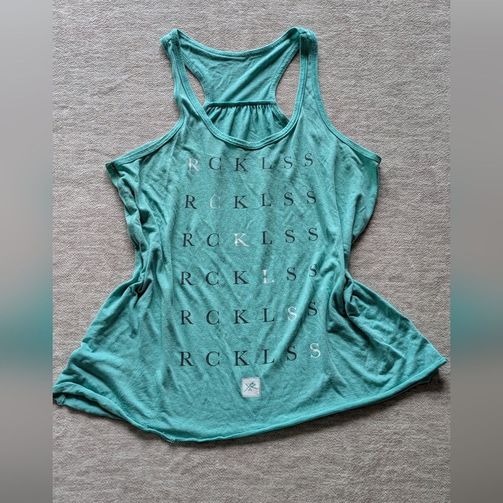 Women's Young & Reckless Teal Tank Top